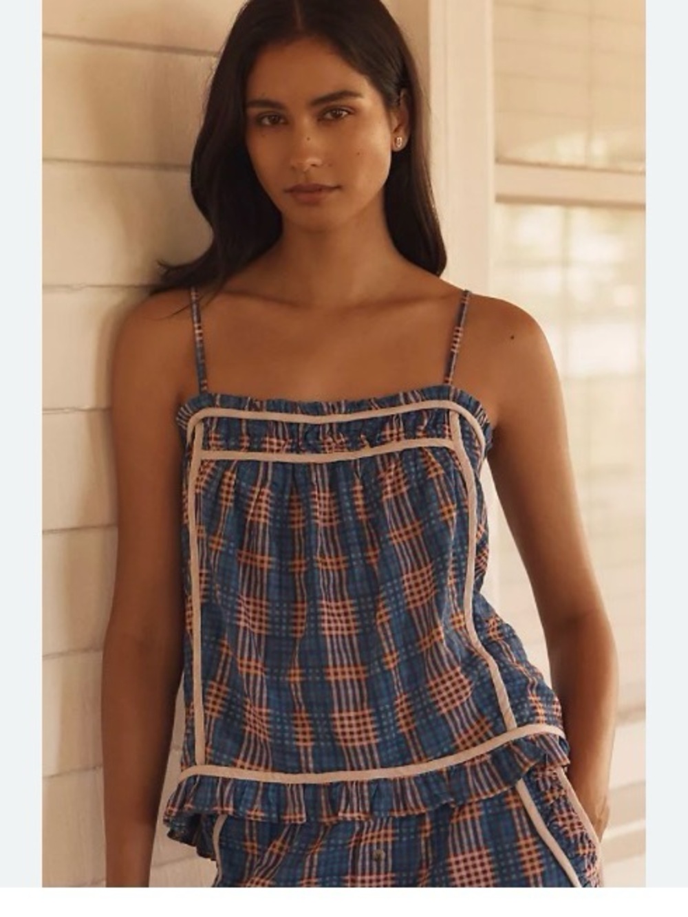 Anthropologie LyreBird Ruffle Cami